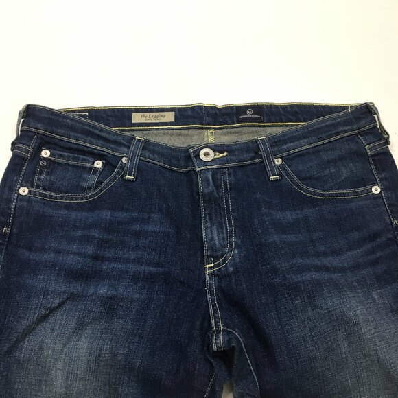 AG ADRIANO GOLDSCHMIED Medium/Dark Wash 5 Pocket The Legging Super Skinny Jeans - Picture 4 of 11